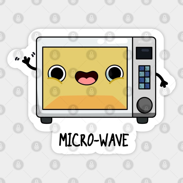 Micro-wave Funny Appliance Pun Sticker by punnybone